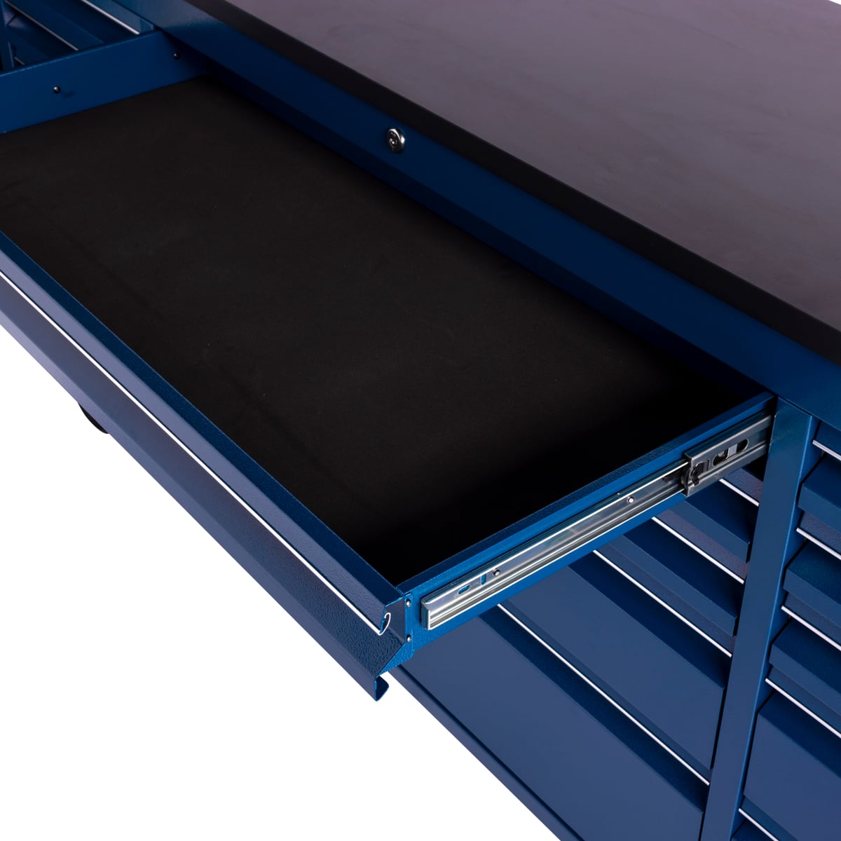 SGS 72in 15 Drawer Mobile Workbench & Heavy Duty Tool Chest | Blue